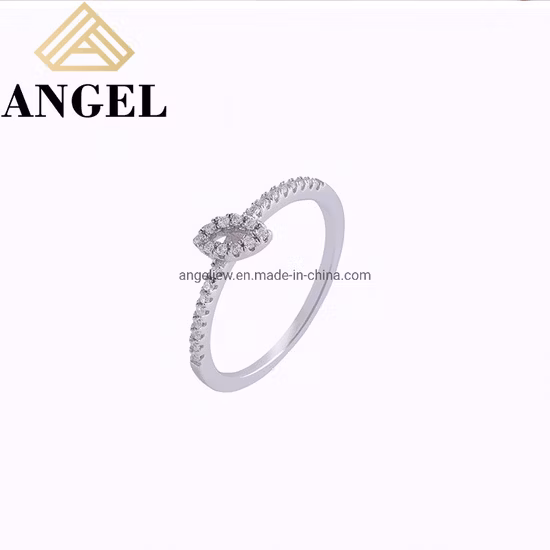우아한 사용자 정의 패션 쥬얼리 여성 액세서리 925 실버 주얼리 보석 Moissanite 다이아몬드 지르콘 스톤 약혼 결혼 반지 공장 도매