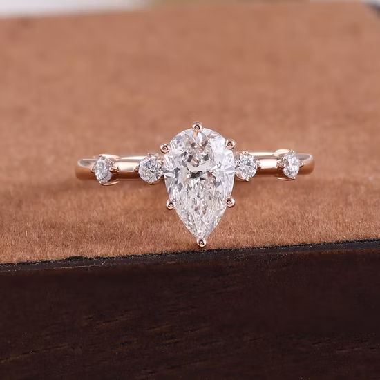 혁신적인 구조 Vgi를 위한 패션 14K 골드 랩 다이아몬드 여성 반지