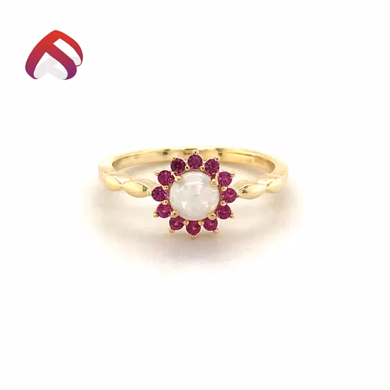 패션 기능 간단한 미니멀리스트 디자인 약혼 오팔 스털링 실버 925 도매 보석 웨딩 커플 세트 보석 반지